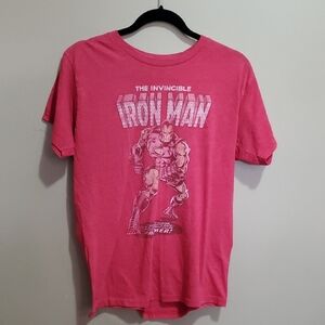Marvel Iron Man Red T-Shirt for Men Size Medium